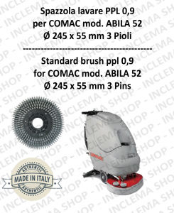 Strandard Wash Brush ppl 0,9 for Scrubber Dryer COMAC mod. ABILA 52 con 3 pioli