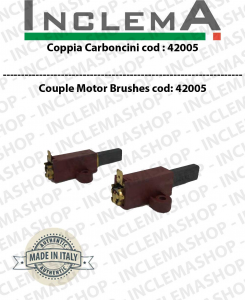 COPPIA di Carboncini vacuum motor for motori SYNCLEAN -  2 x Cod: 42005