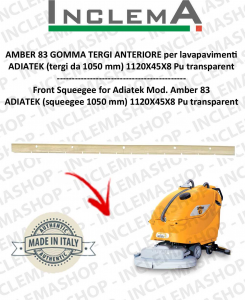 AMBER 83 GOMMA TERGI ANTERIORE per lavapavimenti ADIATEK (tergi da 1050 mm)