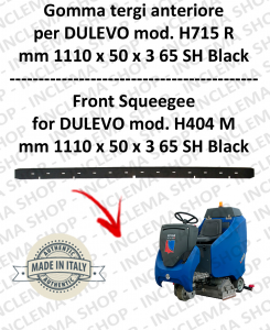 H715 R Squeegee Rubber scrubber dryer anteriore for DULEVO