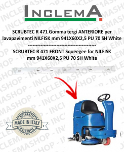 SCRUBTEC R 471 Gomma tergi ANTERIORE per lavapavimenti NILFISK ALTO