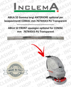 ABILA 42 E gomma tergi ANTERIORE optional per lavapavimenti COMAC till s/n 111011125