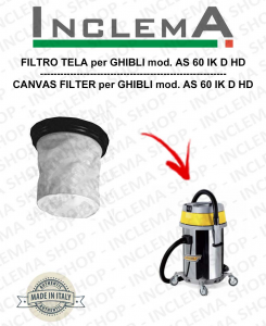  AS 60 IK D HD Filtre Toile pour aspirateur GHIBLI