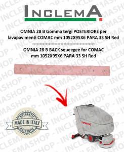OMNIA 28 B Gomma Tergi POSTERIORE per lavapavimenti COMAC (tergi da 1015mm)