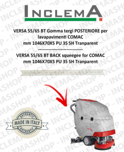 VERSA 55/65 BT Back Squeegee Rubber for Scrubber Dryer COMAC (squeegee da 990mm)