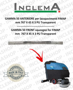 GAMMA 50 Front Squeegee Rubber for Scrubber Dryer FIMAP