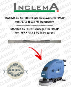 MAXIMA 45 goma de secado delantera para fregadora FIMAP