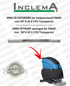 MMx 50 Gomma tergi avant pour Autolaveuse FIMAP (till s/n 211012836)