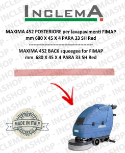 MAXIMA 452 Back Squeegee Rubber for Scrubber Dryer FIMAP