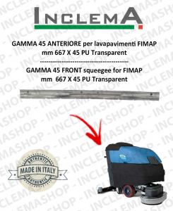 GAMMA 45 Front Squeegee Rubber for Scrubber Dryer FIMAP