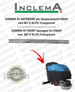 GAMMA 45 Gomma tergi avant pour Autolaveuse FIMAP