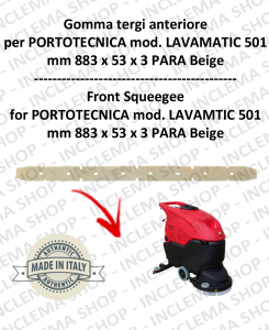 LAVAMATIC 501 B Front Squeegee Rubber for Scrubber Dryer  PORTOTECNICA
