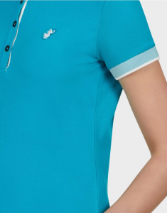 Polo donna SAVE THE DUCK PICO8 waterfall green