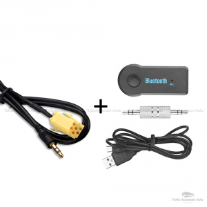 Ricevitore Adattatore Aux Bluetooth Per Autoradio Blaupunkt e Microfono  Vivavoce