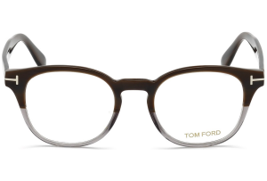 Tom Ford - Occhiale da Vista Unisex, Brown Horn Grey  FT5400  (065)  C48