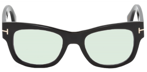 Tom Ford - Private Collection - Occhiale da Sole Unisex, TOM N.2, Matte Black Horn/Light Grey Shaded Photochromic   FT0487-P  (63A)  C53
