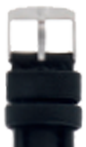 Cinturino Luminox in pelle nera - 24 mm