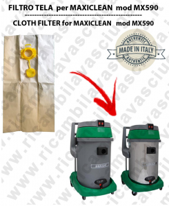 Sacco carta  litres 19 with plug for MAXICLEAN mod MX 590 conf. 10 pieces - vacuum cleaner SYNCLEAN