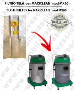 Sacco carta litres 19 with plug for MAXICLEAN mod MX 60 conf. 10 pieces - vacuum cleaner SYNCLEAN
