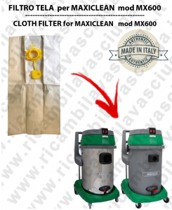 Sacco carta litres 19 with plug for MAXICLEAN mod MX 600 conf. 10 pieces - vacuum cleaner SYNCLEAN