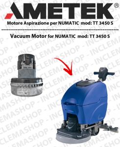 TT 3450S  Ametek Vacuum Motor for squeegee rubberi NUMATIC