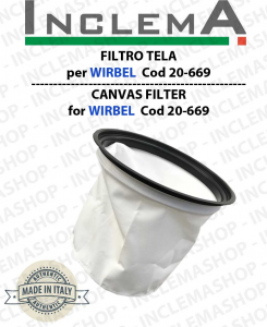 Canvas Filter WIRBEL COD 20-669 for vacuum cleaner