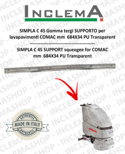 SIMPLA C 45 Support Squeegee rubber for  scrubber dryer COMAC