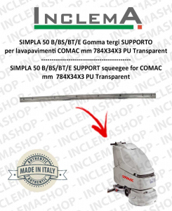 SIMPLA 50 B/BS/BT/E Squeegee Rubber SUPPORT for Scrubber Dryer COMAC