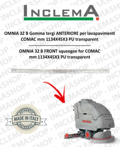OMNIA 32 B Front Squeegee Rubber for Scrubber Dryer COMAC