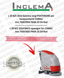 L 20 B/E 2014 Back Squeegee Rubber for Scrubber Dryer COMAC (squeegee da 680mm)