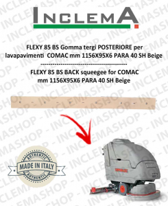 FLEXY 85 BS goma de secado trasero para fregadora COMAC