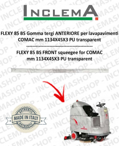 FLEXY 85 BS goma de secado delantera para fregadora COMAC