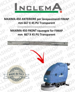 MAXIMA 450 goma de secado delantera para fregadora FIMAP