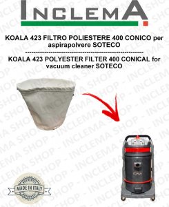 KOALA 423 Filtro de poliéster 400 cónico para aspiradora SOTECO