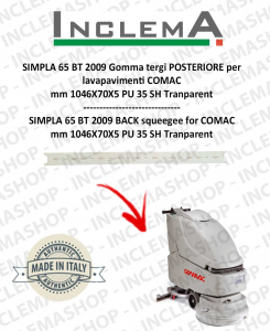 SIMPLA 65 BT 2009 Hinten Sauglippen für Scheuersaugmaschinen COMAC