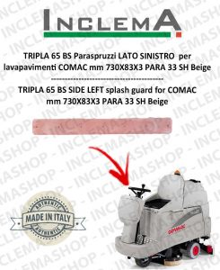 TRIPLA 65 BS Spritzschutz linke Seite für Scheuersaugmaschinen COMAC