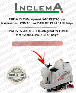 TRIPLA 65 BS Spritzschutz rechten Seite für Scheuersaugmaschinen COMAC