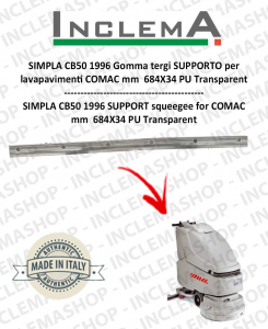 SIMPLA CB50 1996 Gomma tergi SUPPORTO pour  Autolaveuse COMAC 