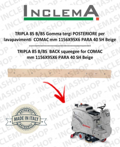 TRIPLA 85 B/BS Gomma tergi arrière pour Autolaveuse COMAC