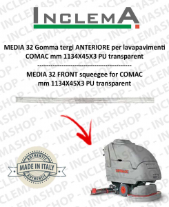 MEDIA 32 II serie Gomma tergi avant pour Autolaveuse COMAC