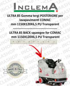 ULTRA 85 B/BS Gomma tergi arrière pour Autolaveuse COMAC