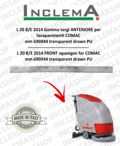 L 20 B/E 2014 Gomma tergi avant pour Autolaveuse COMAC (tergi da 680mm)