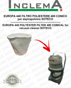 EUROPA 440 filtre en polyester 440 conique pour Aspirateur SOTECO