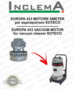 EUROPA 433 Ametek Saugmotor für Staubsauger SOTECO