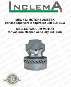 MEC 433 Vacuum Motor Amatek for vacuum cleaner SOTECO