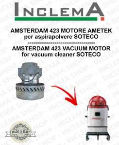 AMSTERDAM 423 Motore aspirazione AMETEK per Aspirapolvere SOTECO - 220/240 V 1200 W