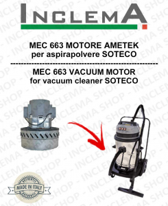 MEC 663 Ametek Saugmotor für Staubsauger SOTECO