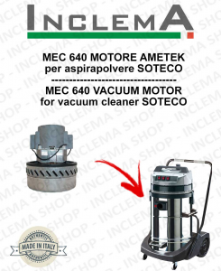 MEC 640 motor de aspiración AMETEK para aspiradora SOTECO-2