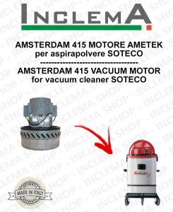 AMSTERDAM 415 Motore aspirazione AMETEK per Aspirapolvere SOTECO - 220/240 V 1014 W-2