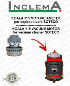 KOALA 115 motor de aspiración AMETEK para aspiradora SOTECO-2